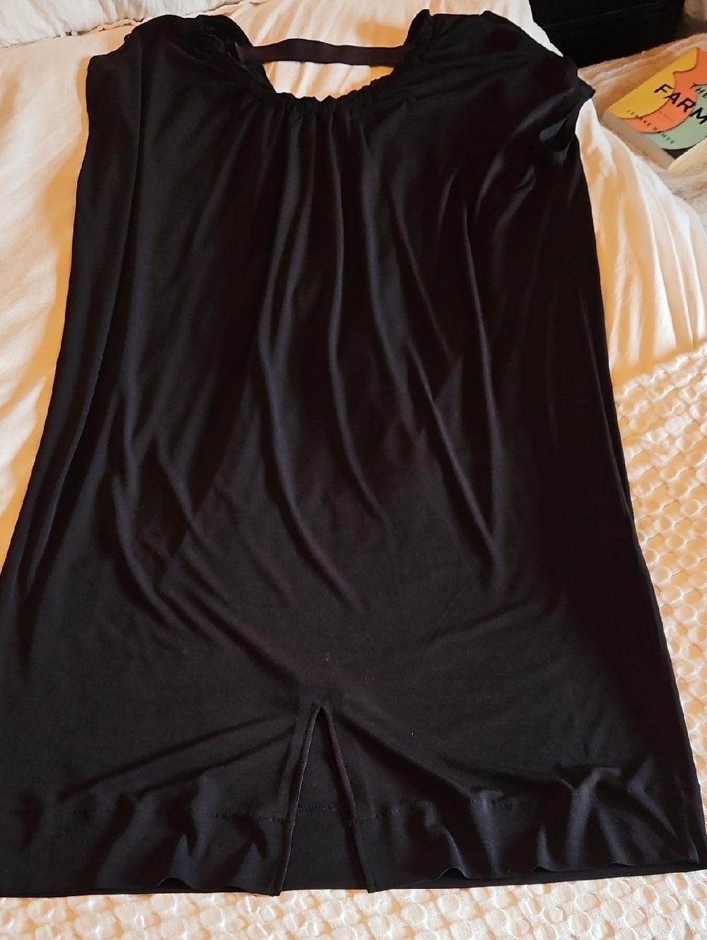 RACHEL Rachel Roy  Black Short Sleeve Shift Dress 1x